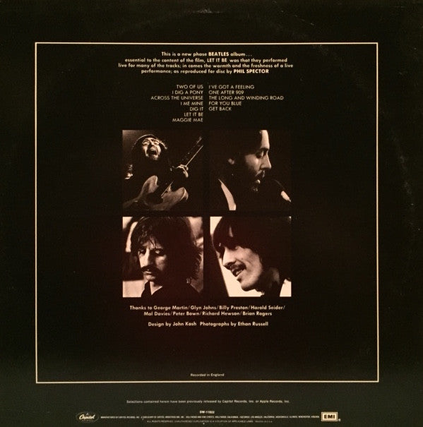 The Beatles : Let It Be (LP, Album, RE, Los)