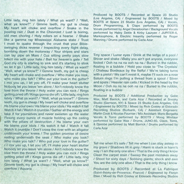 BOOTS (18) : Aquaria (CD, Album)