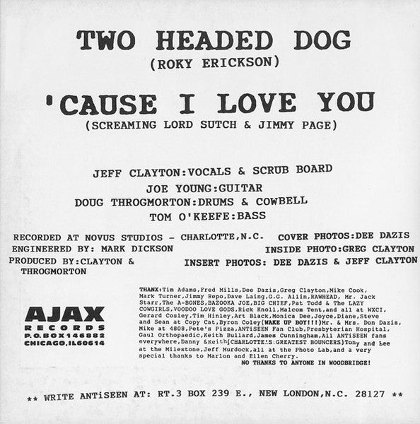 Antiseen : Two Headed Dog (7", Blu)