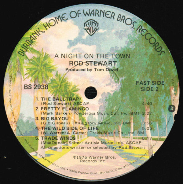 Rod Stewart : A Night On The Town (LP, Album, Win)