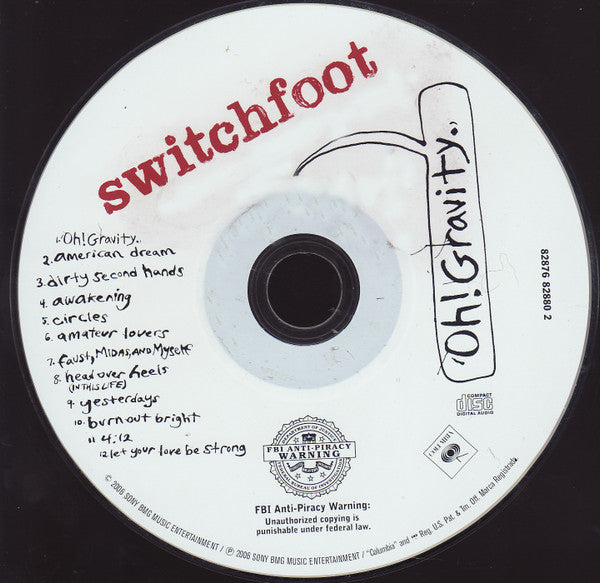 Switchfoot : Oh! Gravity., (CD, Album)