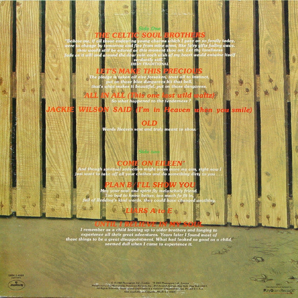 Kevin Rowland & Dexys Midnight Runners : Too-Rye-Ay (LP, Album, HRM)