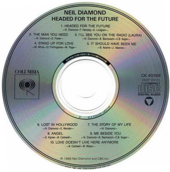 Neil Diamond : Headed For The Future (CD, Album, RP)