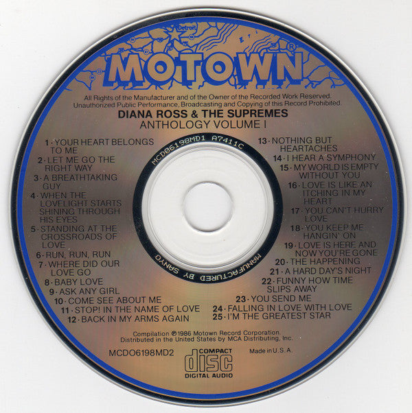 Diana Ross & The Supremes* : Anthology (2xCD, Comp)