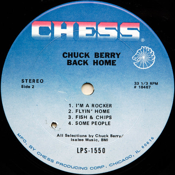 Chuck Berry : Back Home (LP, Album, Ter)