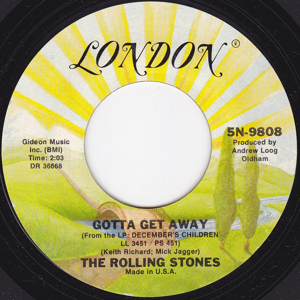 The Rolling Stones : As Tears Go By (7", Single, RE)