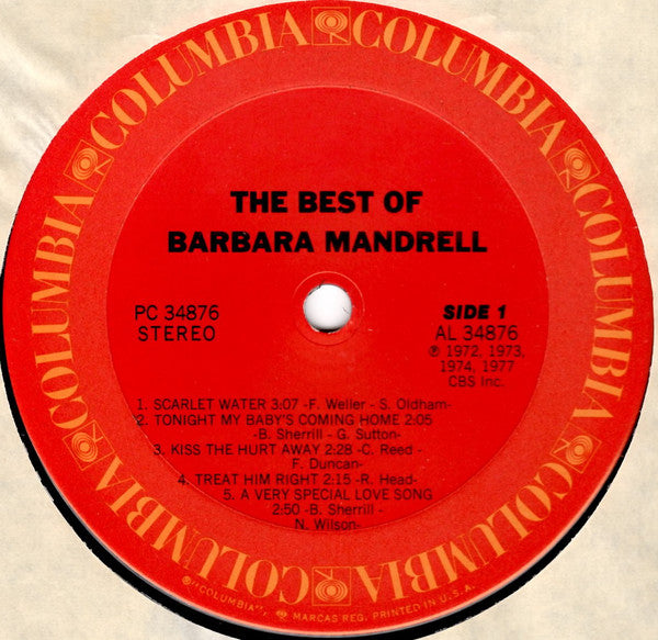 Barbara Mandrell : The Best Of Barbara Mandrell (LP, Album, Comp)