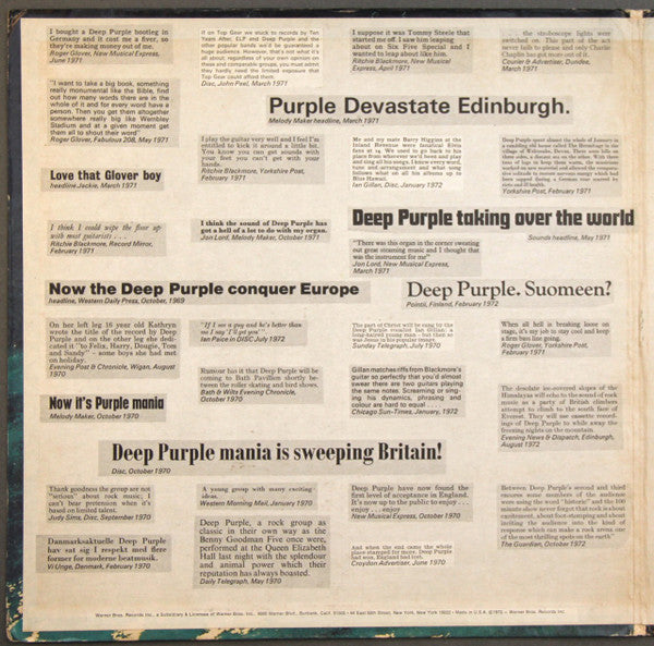 Deep Purple : Who Do We Think We Are (LP, Album, Pit)