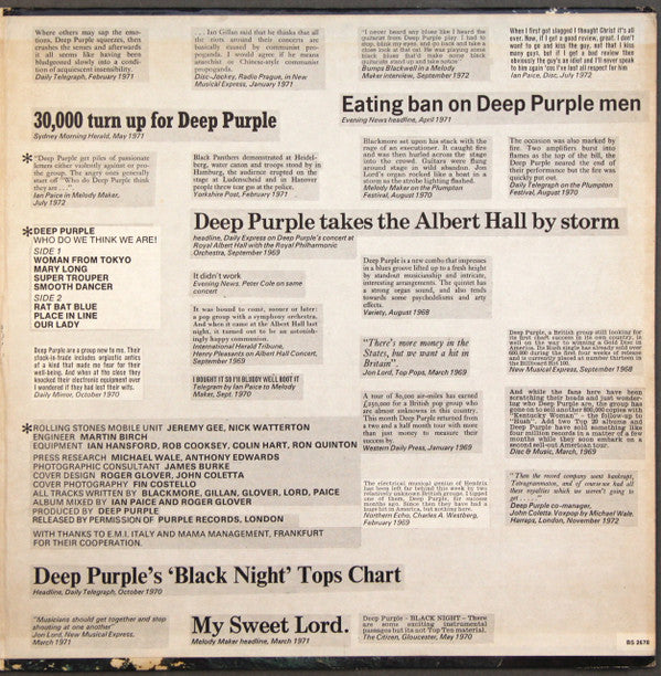 Deep Purple : Who Do We Think We Are (LP, Album, Pit)
