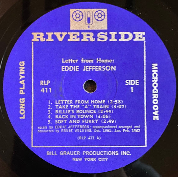 Eddie Jefferson : Letter From Home (LP, Album, Mono)