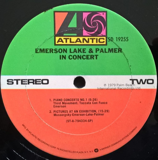 Emerson, Lake & Palmer : In Concert (LP, Album, Club)