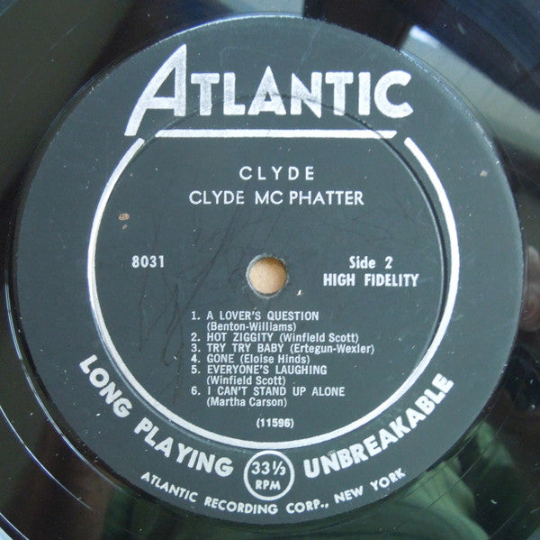 Clyde McPhatter : Clyde (LP, Album, Mono)