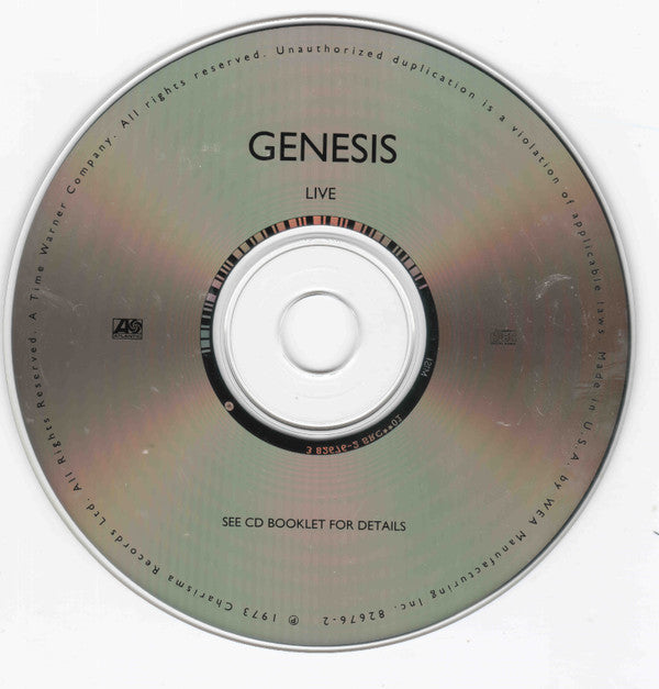 Genesis : Live (CD, Album, RE, RM)
