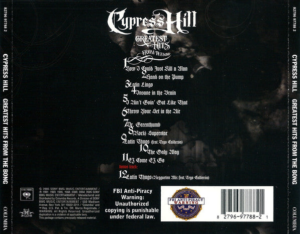 Cypress Hill : Greatest Hits From The Bong (CD, Comp)