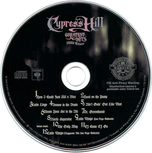Cypress Hill : Greatest Hits From The Bong (CD, Comp)