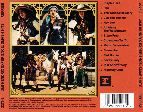The Jimi Hendrix Experience : Smash Hits (CD, Comp, RE)