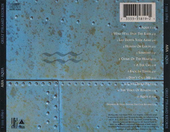Asia (2) : Aqua (CD, Album)