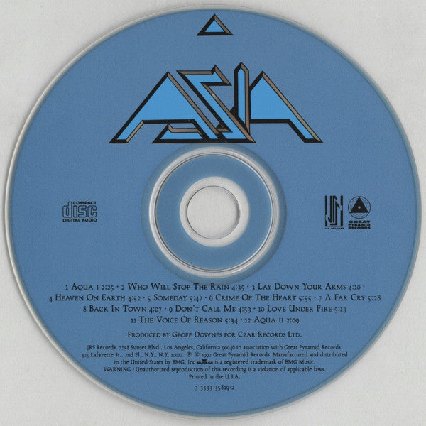Asia (2) : Aqua (CD, Album)