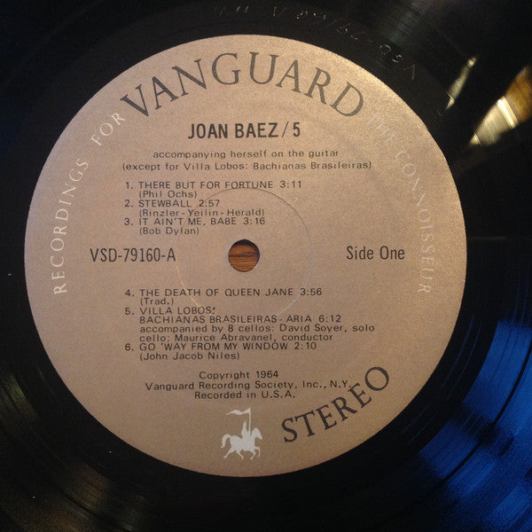 Joan Baez : 5 (LP, Album, Club)