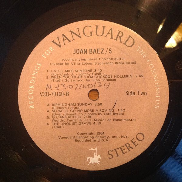 Joan Baez : 5 (LP, Album, Club)