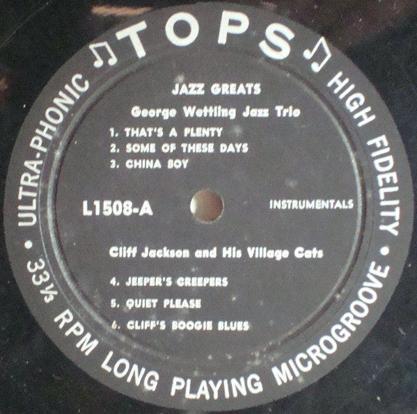 Various : Jazz Greats (LP, Album)