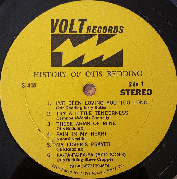 Otis Redding : History Of Otis Redding (LP, Comp, MO )