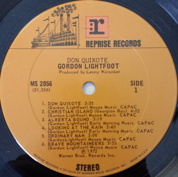 Gordon Lightfoot : Don Quixote (LP, Album, Ter)