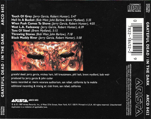The Grateful Dead : In The Dark (CD, Album, Las)