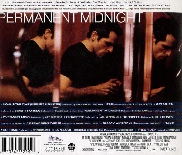 Various : Permanent Midnight (Original Motion Picture Soundtrack) (CD, Comp, Promo)