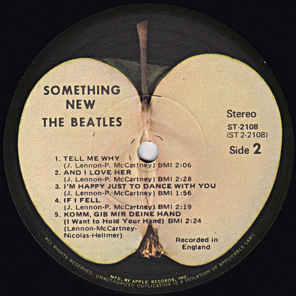 The Beatles : Something New (LP, Album, RP, Los)