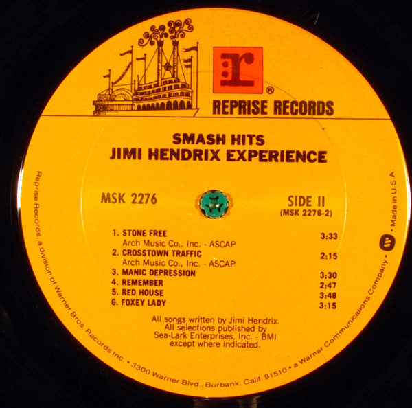 The Jimi Hendrix Experience : Smash Hits (LP, Comp, Club, RE)