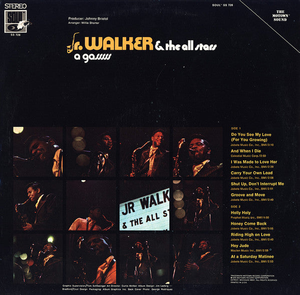Junior Walker & The All Stars : A Gasssss (LP, Album, Ind)