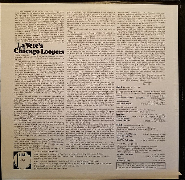 Charlie Lavere's Chicago Loopers : La Vere's Chicago Loopers (LP, Comp)