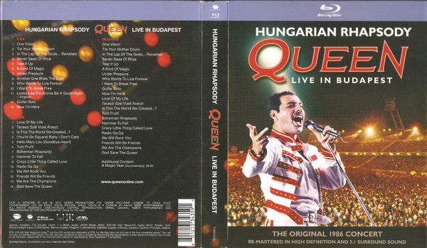 Queen : Hungarian Rhapsody (Live In Budapest) (Blu-ray, RE, Multichannel + 2xCD, Album, RE + RM)