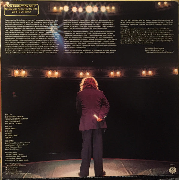 Kevin Coyne : In Living Black And White (LP, Album, Promo)