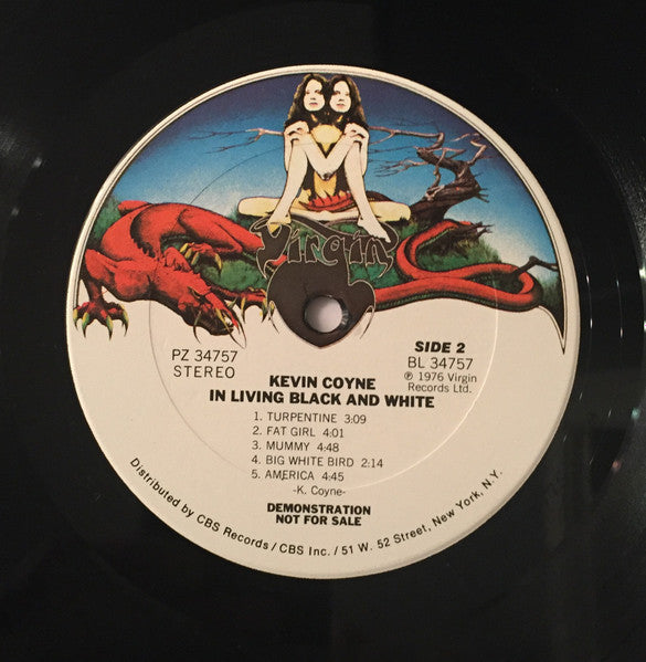 Kevin Coyne : In Living Black And White (LP, Album, Promo)