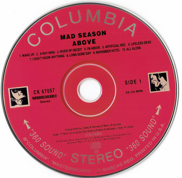 Mad Season : Above (CD, Album)