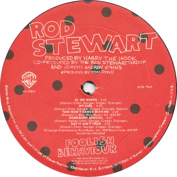 Rod Stewart : Foolish Behaviour (LP, Album, Eur)