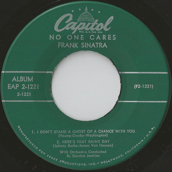 Frank Sinatra : No One Cares (Part 2) (7", EP, Mono)