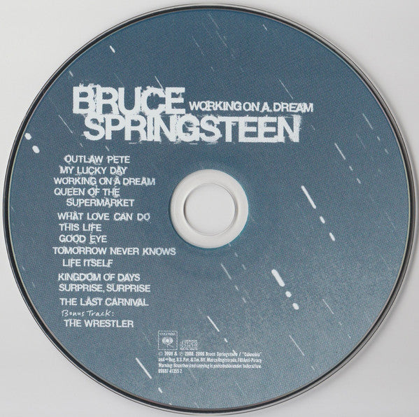 Bruce Springsteen : Working On A Dream (CD, Album, Dig)