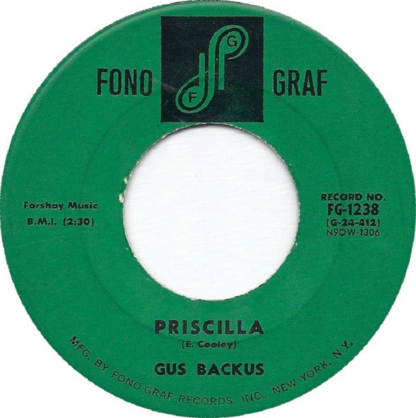Gus Backus : Queen Of The Stars / Priscilla (7", Single)