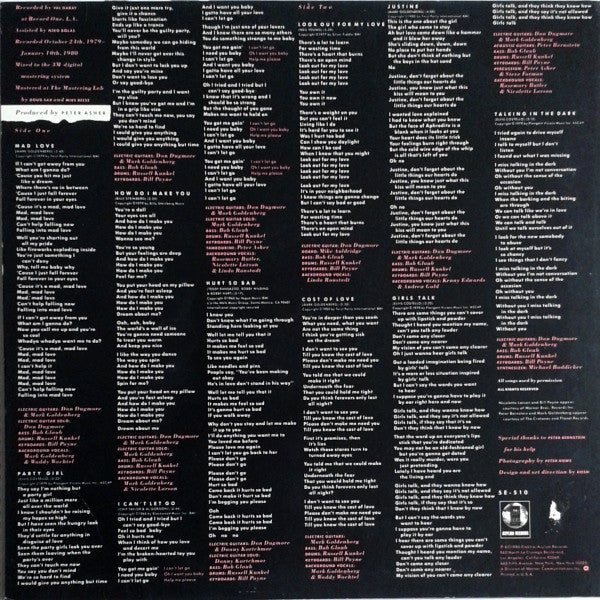 Linda Ronstadt : Mad Love (LP, Album, SP )