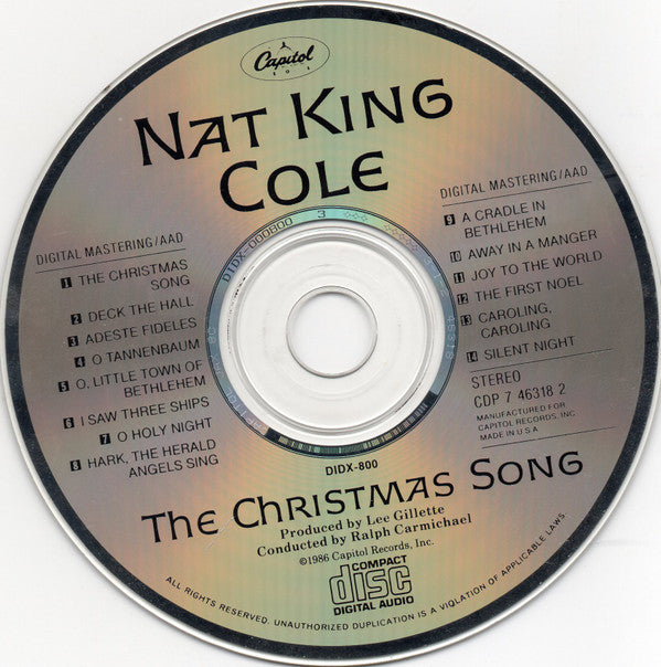 Nat King Cole : The Christmas Song (CD, Album, RE, RM)