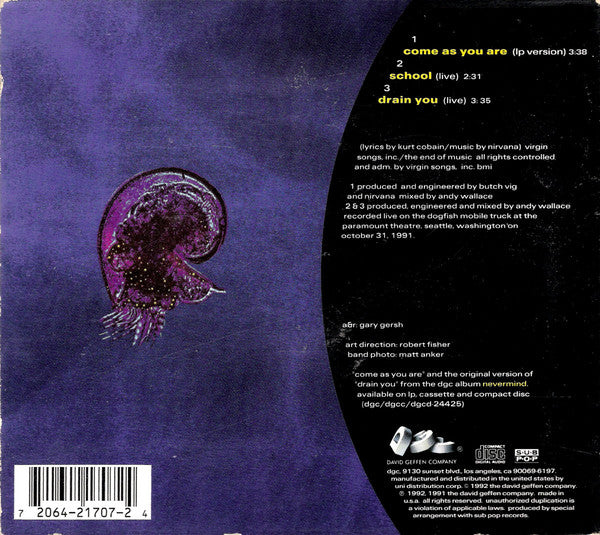 Nirvana : Come As You Are (CD, Maxi, Dig)