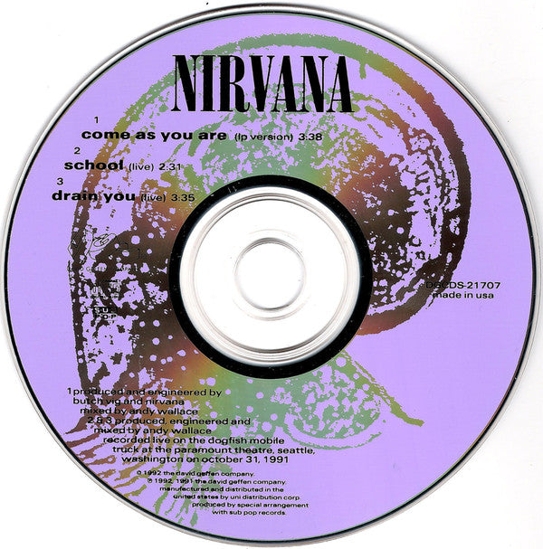 Nirvana : Come As You Are (CD, Maxi, Dig)