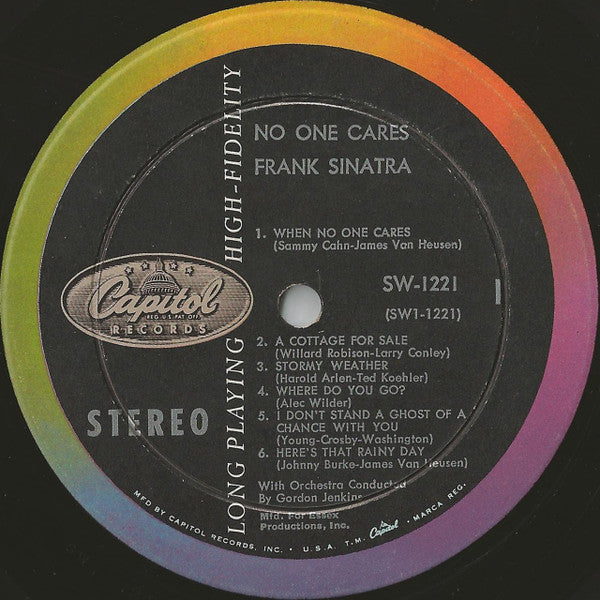 Frank Sinatra : No One Cares (LP, Album, RCA)