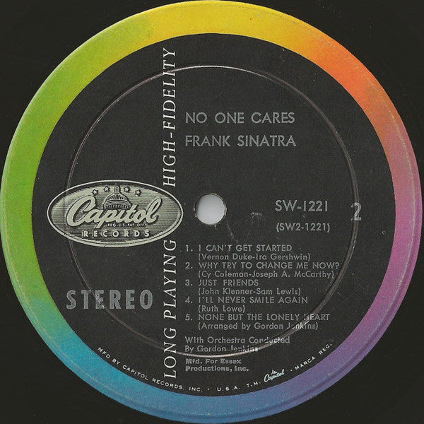 Frank Sinatra : No One Cares (LP, Album, RCA)