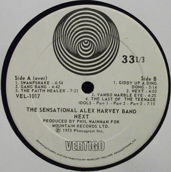 The Sensational Alex Harvey Band : Next (LP, Album, PRC)