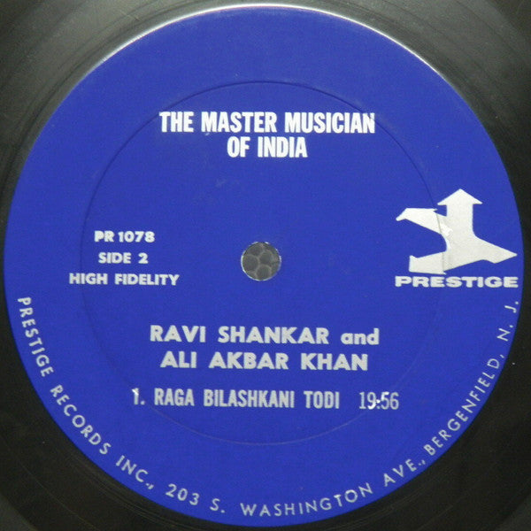 Ravi Shankar And Ali Akbar Khan : The Master Musicians Of India (LP, Mono, Hig)