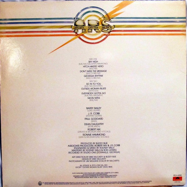 Atlanta Rhythm Section : A Rock And Roll Alternative (LP, Album, Ter)